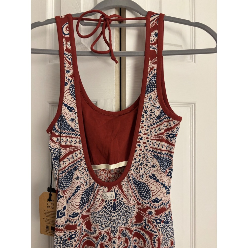 Billabong Love Long Last Maxi Dress Size M NWT Burnt Helena Boho Print MSRP $70 - Picture 8 of 11